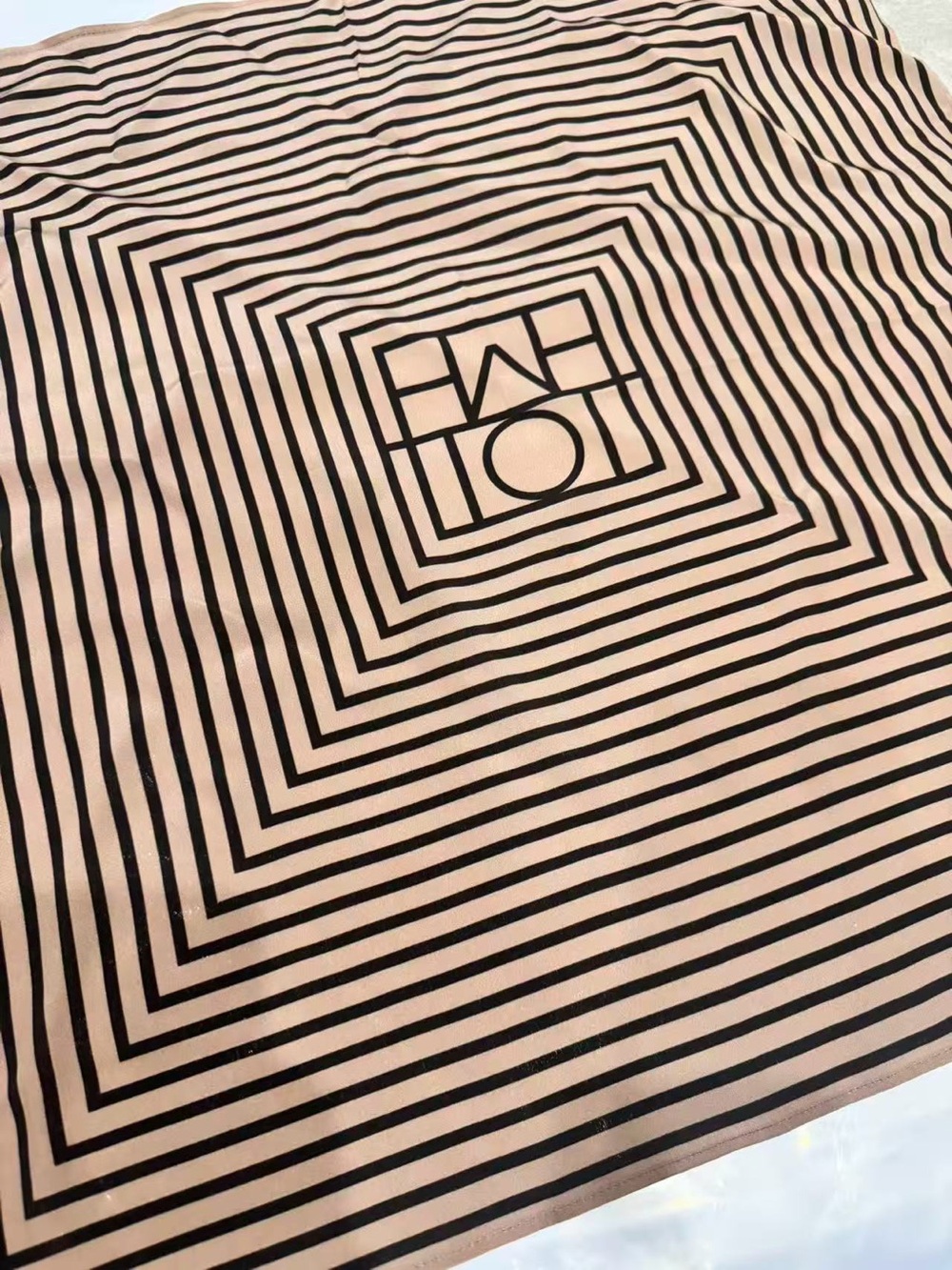 TOTEME Geometric Striped Square Scarf